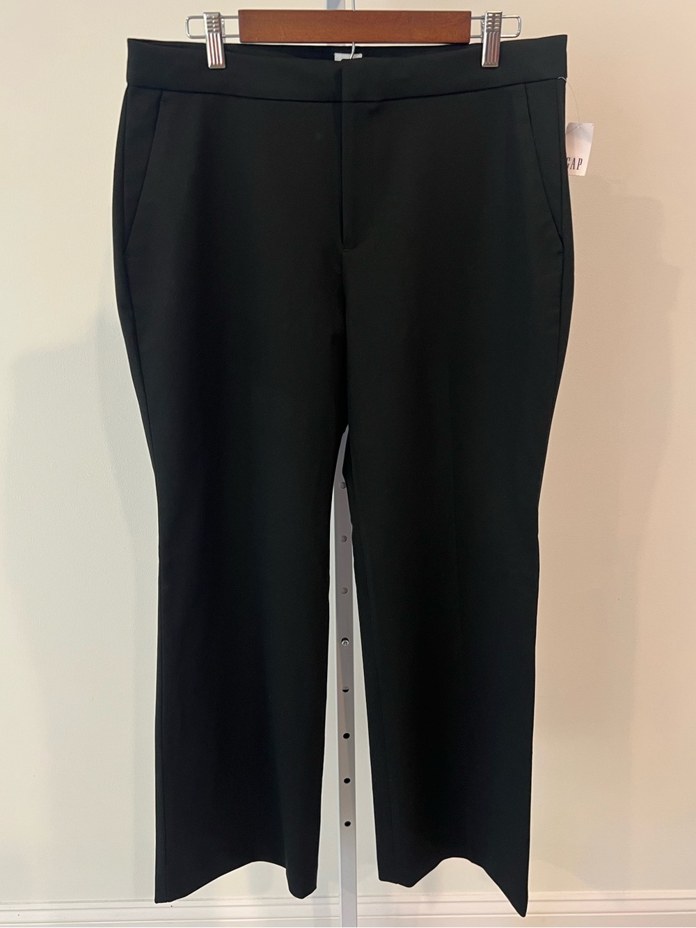 NWT GAP Black High Rise Slim Boot Dress Pant Womens Sz 14P Petite